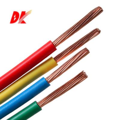 China 1.5mm 2.5mm 6mm color earth core electrical yellow 10mm green electric wire cable power transmission ground wire for sale