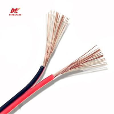 China Hot Speaker CCA Connections Red And Black Flat Cable Twisted Flexible Flat Twin Cable 300/300V RGB Speaker Electrical Cable for sale