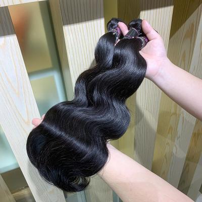 China Body Wave BMF HAIR Grade 10A Peruvian Cuticle Aligned Human Body Wave Hair Bundles for black woman for sale