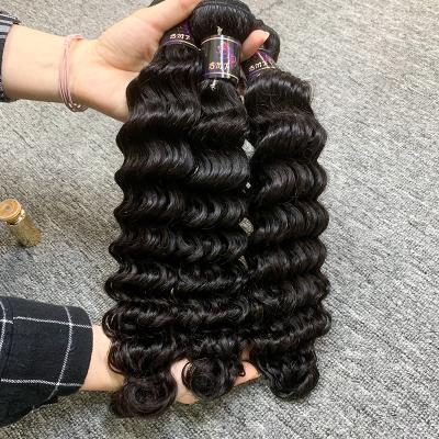 China Deepwave Top Grade Unprocessed 100% Virgin Virgin Human Hair Deep Wave 3 Bundles And Closures No Shedding No Tangle for sale