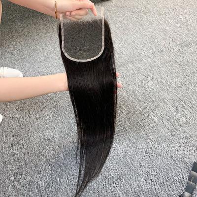 China Factory direct sale 100% current transparent Digital HD lace closure headband hair large thin layer lace closure high hair closure for sale