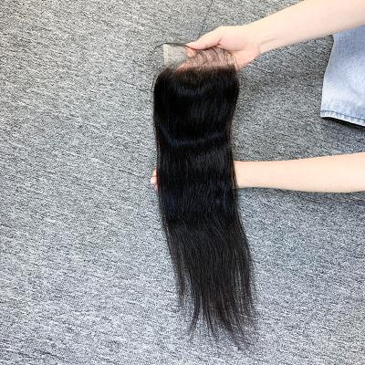 China 100% Transparent Human Hair Lace Closure 5x5 4x4 Swiss Lace Closure, Hair With Lace Frontal Closure, Top Closure Human Virgin Hair Wholesale for sale