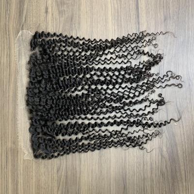 China 13*4 HD Straight Thin Curly Curly Lace Frontal Ear To Ear, Pure Virgin Quality Cuticle Aligned Hair, Factory Hair Vendor for sale