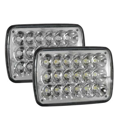 China High performance 10-30v auto lighting system diecast aluminum housing car sealed beam headlight 5*7 inch for sale