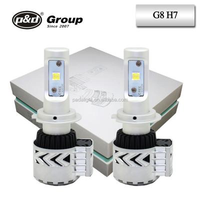 China P&D factory high power G8 50w h7 led car headlight led lamp headlight conversion kit PD-G8 for sale