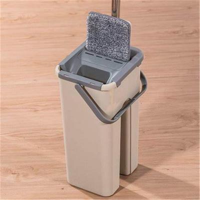 China Sustainable Hands Free Squeeze Bucket Self-Washed Floor Cleaning Magic Lazy Broom for sale