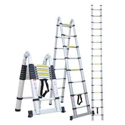 China 3 Piece Folding Ladders Stable Stable Multifunctional Aluminum Universal Ladder Step Ladder for sale