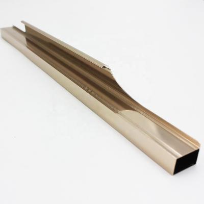 China Easy Installation Brass Marble Cupboard Cupboard Aluminum Handle Pulls for sale