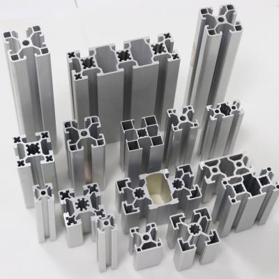 China Decorations 6061 6063 standard heavy light industrial aluminum slot profile frame series aluminum alloy aluminum profile extrusion v t for sale