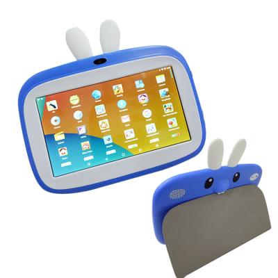 China WIFI/BT Software/Record/Customized Dual 7 Inch Android Tablet PC Lightweight Anti-fall Kids Shockproof Tablet Smart Leaning Webcam for sale