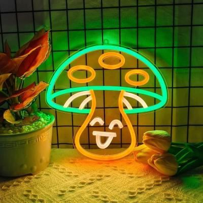 China Shops Diffuse Neon Sign Game Decor, USB Powered Neon Signs For Wall Decor, Cute Neon Lights For Bedroom Gamer Green Orange for sale