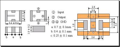 China LTCC 140Mhz Bandpass filter customized product RF transformer Power splitter, combiner, bridge，Millimeter wave communic for sale