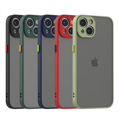 China Hard PC Shockproof Slim Hole Cover Device Shockproof Tpu Soft Matte Feel Skin Phone Case For iPhone 14 14 pro 13 12 11 for sale