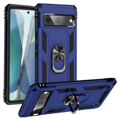 China Shockproof Armor Shockproof Magnetic Car Cell TPU PC Hybrid Phone Case For Google Pro Kickstand Pixel 7 7 Back Cover for sale