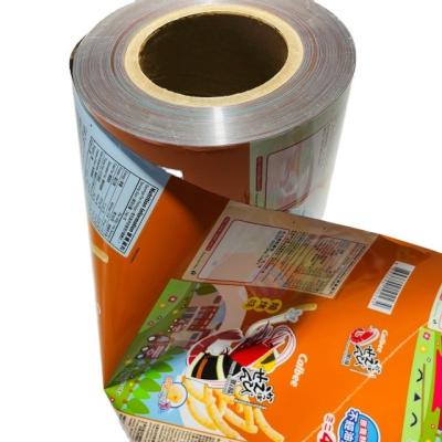 China Custom Printed Moisture Proof Food Packaging Plastic Wrapping Automatic Laminated Roll Film for sale