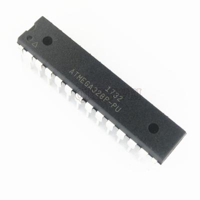 China New and original IC chips ATMEGA32P 8 BOM supported 8-bit flash DIP-28 ATMEGA328P-PU 32KB (16K x 16) for sale