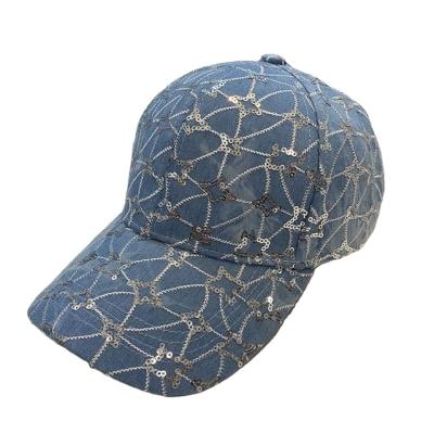 China Good Quality Summer Sequin Sequin Hat Glitter COMMON Unisex Baseball Cap for sale