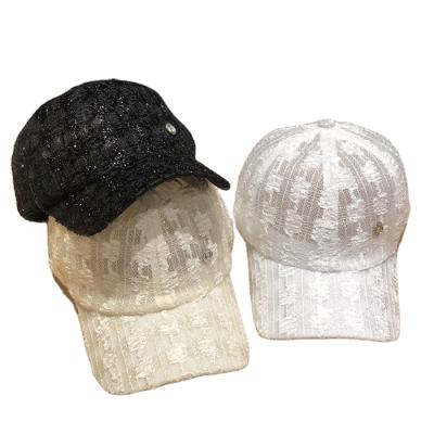 China Bill Cotton Girls Fashion Snapback High Quality Baseball Cap Cotton Lace Baseball Cap Sports COMMON Flat Hat for sale