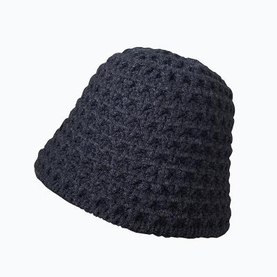 China Fisherman hat autumn and winter all-match fashion basin hat COMMON knitted casual tide female warm woolen hat for sale