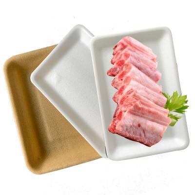 China biodegradable fresh fish tray platter pla foam food tray vassoi schiuma imballaggio packing carne for sale