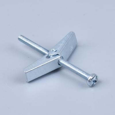 China Tie Down 1/8 Inch Zinc Galvanized Steel Metal Spring Bolt Toggle Anchor for sale