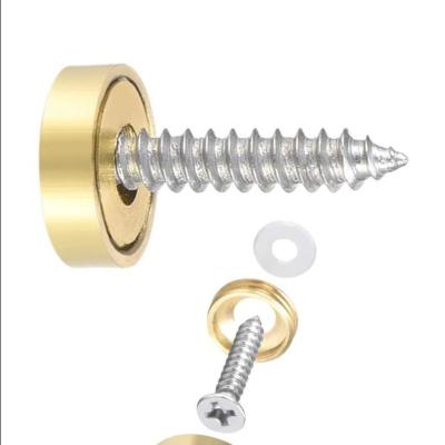 China Truss 2020 Hot Selling Copper Mirror Screw Covers Decorative Copper Screw Cover for sale