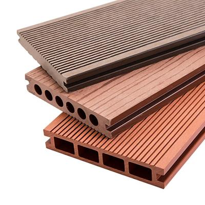 China China Contemporary High Quality Hollow Wood Plastic Composite WPC Exterior Decking Waterproof Wpc Decking for sale