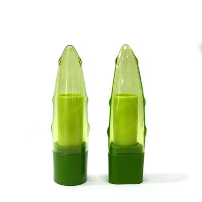 China Hot Sale Lipstick ABS Aloe Shape Empty Tube for sale