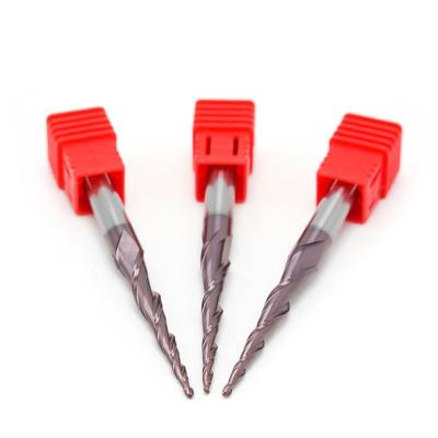 China 2 Flutes Good Quality New Arrivals 1-24mm Carbide Metal Cutter Taper End Mill For Wood for sale