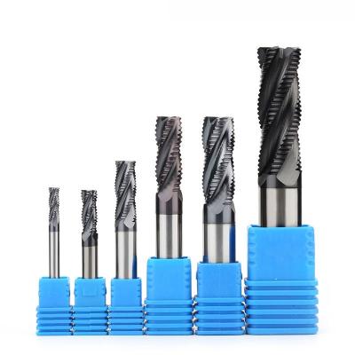 China 4 Flute 4 Flute Milling Cutters Cnc Router Bits Custom High Quality Rough Square End Mills for sale