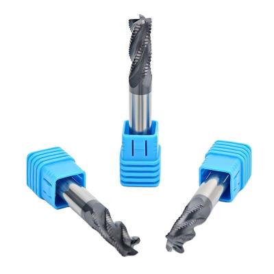 China 2-6 Flutes End Mill 8mm Wave Blade Cutters High Hardness Tungsten Carbide End Mill for sale