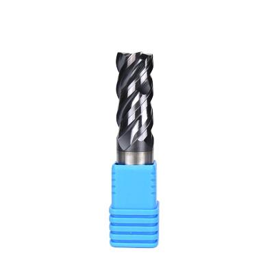 China 2-6 Flutes High Hardness Aluminum Cutters Milling Carbide Four Flute Square End Mill for sale