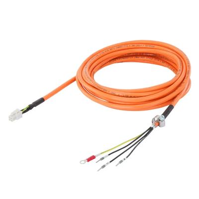 China INDUSTRIAL AUTOMATION V90 power cable, for 0.05-1 kW motor, with connector 6FX3002-5CK01-1AF0 for sale