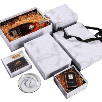 China TaiYi New Style Fashion Reused Luxury Gift Box Packaging Custom Logo Cardboard Gift Box Marble Materials for sale