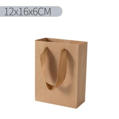 China Recycled Materials Wholesale Custom Logo Printed Durable Paper Bag With Handle Kraft Paper Shopping Bag for sale