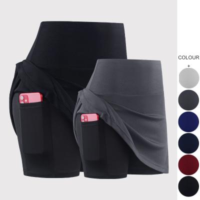 China High Quality Custom Women Golf Sport Skirts Breathable With Pockets Shorts Wear Fitness Clothing Outer Tennis Skirts Gym Yoga Shorts Pants for sale