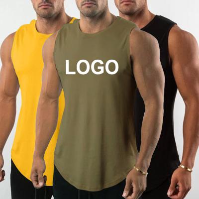 China Wholesale QUICK DRY Mens Sports Tank Tops Gym Mens Muscle Training Tops Custom Fitness Vest for sale