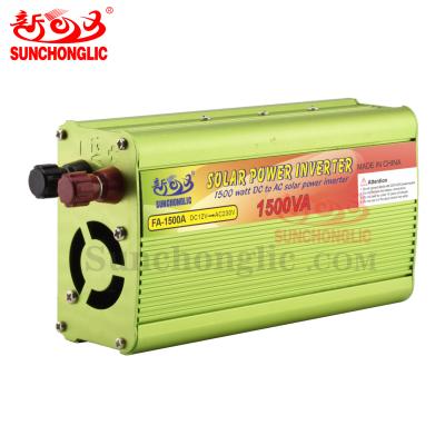 China Sunchonglic 12V DC Off Grid Solar Power System Home AC 220V 1500W Off Grid Modified Sine Wave Solar Power Inverter for sale