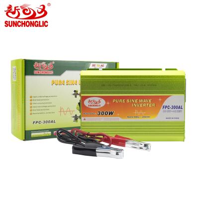 China Sunchonglic Inverters 12v 220v 300 Solar System Outage/Current/300w 300W Wholesales Outbound Mini Off Grid Pure Sine Wave Power Inverter for sale