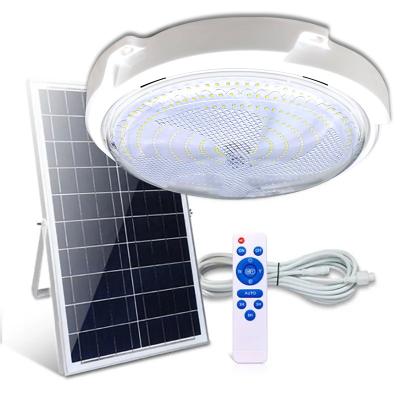 China Eco-friendly 20w/40w/60w/100w/150w/200w Solar Panel Powered Remote Control Indoor Ceiling Led Light for sale