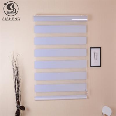 China Factory Sale Durable Blackout 3inch Horizontal Motorized Zebra Blinds for sale