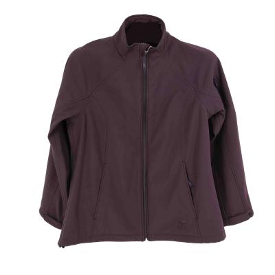 China Waterproof Custom Purple Lamination Fabric Womens Windbreaker OEM Softshell Jacket for sale