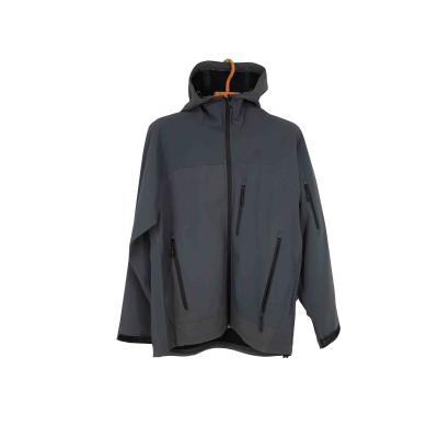 China OEM New Style Gray Polyester Waterproof Softshell Jacket Men Waterproof Lightweight Motorcycle Tracking Jacket for sale