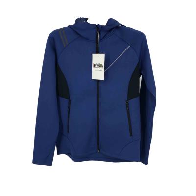 China OEM QUICK DRY custom polyester nylon blue men's softshell jacket with hood spring breathable autumn outdoor activities for sale