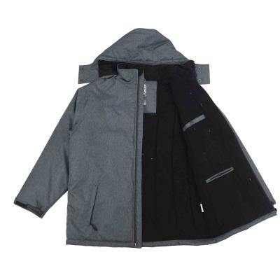 China OEM Waterproof Custom Men's Winter Sport Jacket Snowboarding Ski Jacket Outdoor Gray Padding Quilted Thick Men for sale