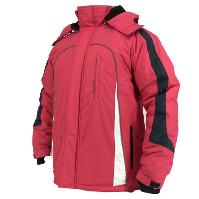 China OEM Breathable Polyester Pink Ski Jacket Winter Men Coat Outdoor Waterproof Windproof Snowboard Jacket for sale