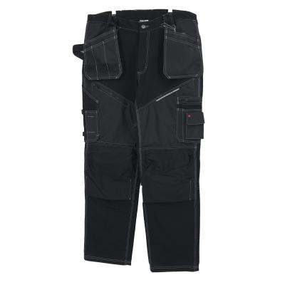 China QUICK DRY Black Cordura Polyester Cotton Fabric Cargo Workwear Trousers OEM Durable Pants With Multi Tool Pockets for sale