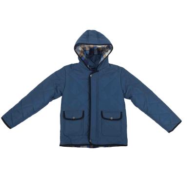 China OEM Breathable Winter Cotton Custom Light Blue Jacket For Kids Thick Cotton Filler Winter Clothes For Boys Or Girls for sale