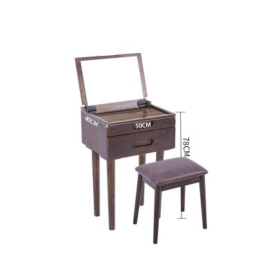 China Foldable Hot Selling Mini Storage Cabinet Girls Wooden Modern Dresser Furniture Mirrored Dressing Table for sale