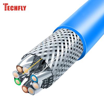 China Sftp Cat7 Network System Ethernet Cable LSZH PVC Jacket Pairs To Protect Lan Cable 305m Cat 7 Network Cable Price for sale